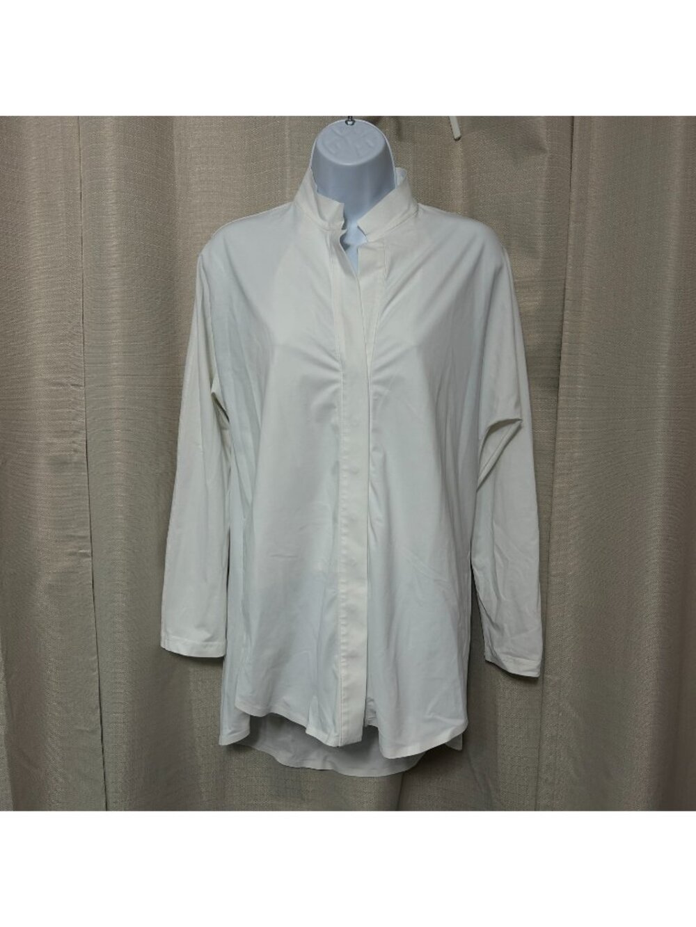 ADay Something Borrowed Long Sleeve Shirt Women's Size Small White